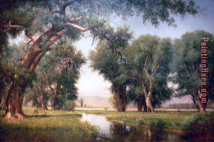 Thomas Worthington Whittredge On The Cache La Poudre River